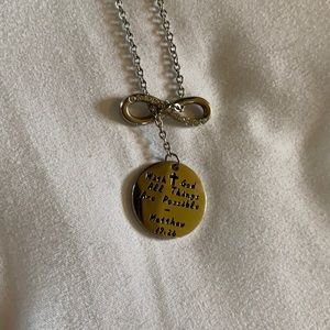 Pretty Bible verse necklace
